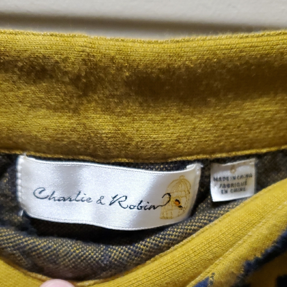 Anthropologie Yellow and Blue Textured Pencil Skirt - Picture 2 of 2